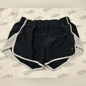 Black athletic shorts